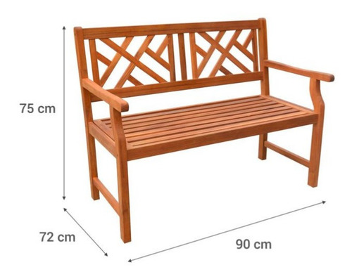 Imagen 4 de 10 de Banca Banco De Madera Para Jardín Patio Envío A Provincia