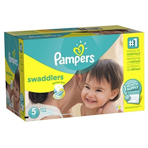 Paquete De 152 Pañales Pampers Swaddlers  Para Bebé Talla