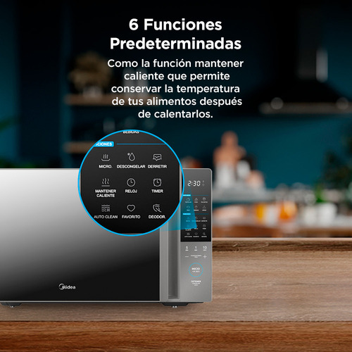 Horno De Microondas Midea 1.4 Pies Cúbicos (40l) TASTEXPRESS Gris