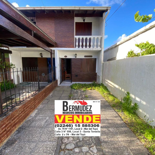 Venta Dúplex De 3 Ambientes Al Frente Con Gas Natural En Mar Del Tuyú Calle 70 Entre 1 Y 2