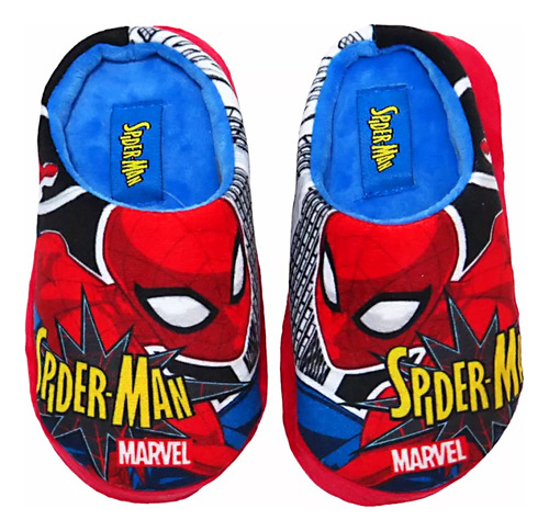 Pantufla Niño Plush Spiderman Invierno Talon Avenger Araña