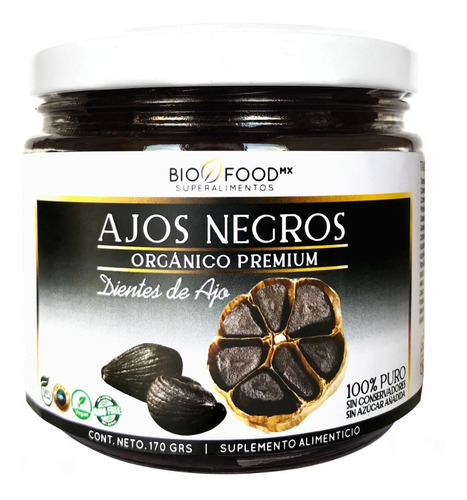 Ajo Negro Biofoodmx Organico Premium Original Gourmet 170g