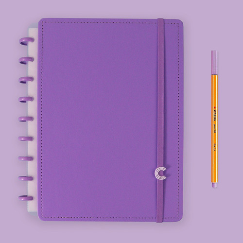 Caderno Inteligente 80f Médio All Purple