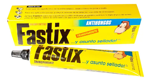 Fastix Sellador Sintetico De Silicona Antihongos 9gr Blanco