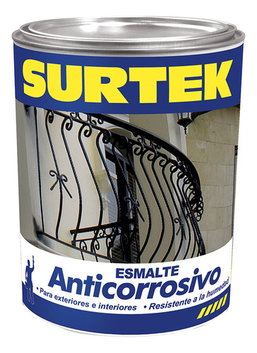 Esmalte Anticorrosivo 250 Ml Color Negro 12 Pzs