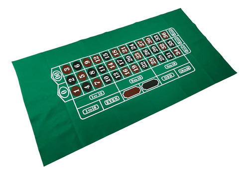 Diseño De Fieltro Para Mesa De Ruleta, 36 X 72 Rectángulos L