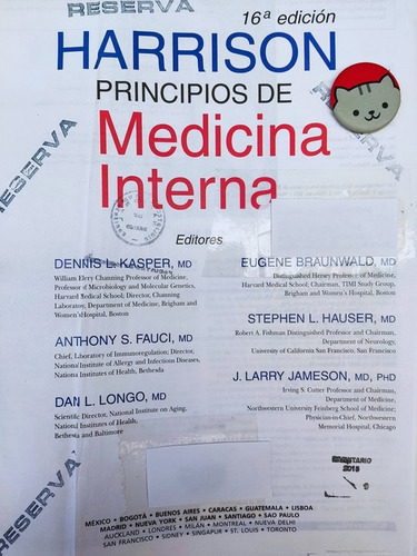 Libro Harrison Medicina Interna V1 Y 2 Fauci Braunwald 154p7