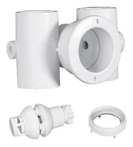 Imagen 4 de 5 de 4 Pza Kit Cuerpo Y Boquilla Para Hidromasaje Hayward