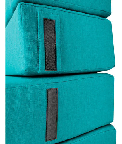 Imagen 6 de 8 de Sofá Cama Matrimonial Plegable, Colchoneta Con Soporte Firmé