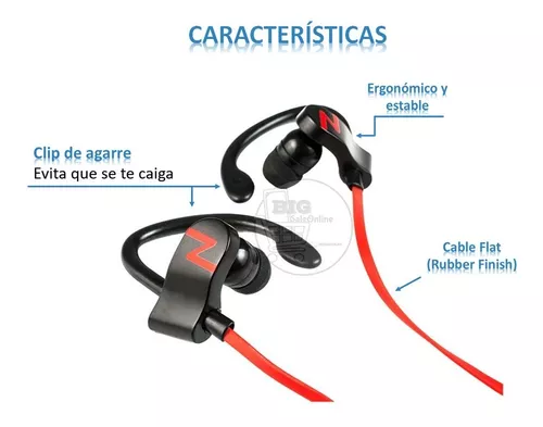 Auriculares Deportivos Bluetooth Inalambricos C/ Microfono