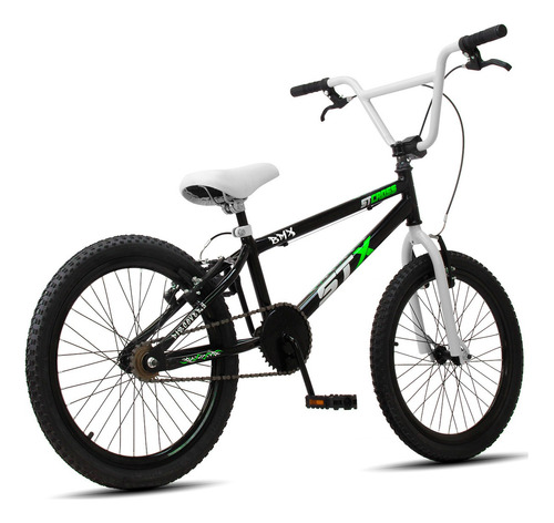 Bicicleta Aro 20 Infantil Aros Aero Freios V-brake Cor Preto-verde