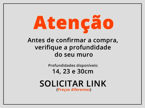 Caixa Correio Carta Linear Preta + Visor Água E Luz