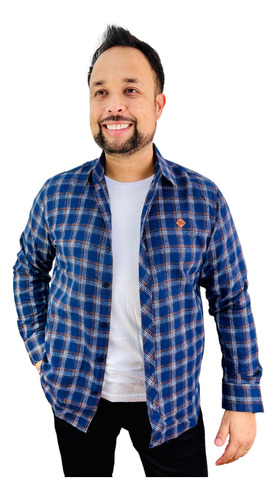 Camisa Masculina Flanelada Xadrez Red Nose Estilosa