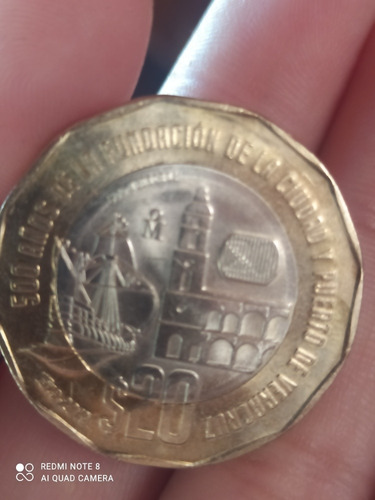Moneda  De Colección Del Puerto De Veracruz Excelente Estado