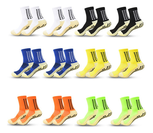 Calcetines Antideslizantes Tipo Trusox 2 Pares En 6 Colores