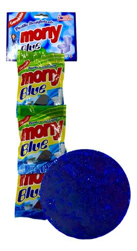 1 Tira De Pastilla Azul Con Desinfectante Wc Mony Prodeli