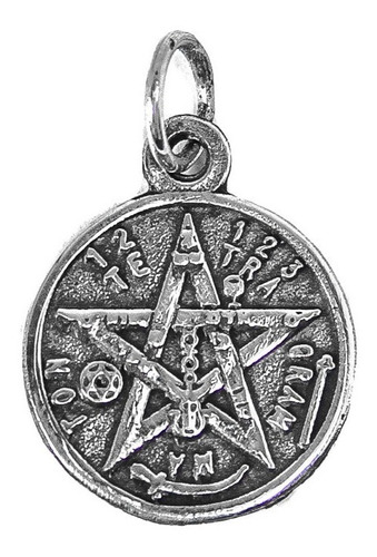 Medalla Tetragramaton Proteccion En Plata 1,5 Cm 2 Gr Art 08