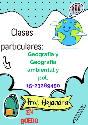 Profesora Particular Geografía Y Geografía Ambiental Y Polit