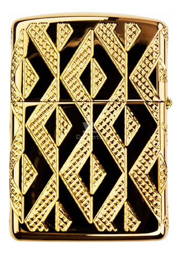 Isqueiro Zippo Geometric Diamond Pattern Design 49702