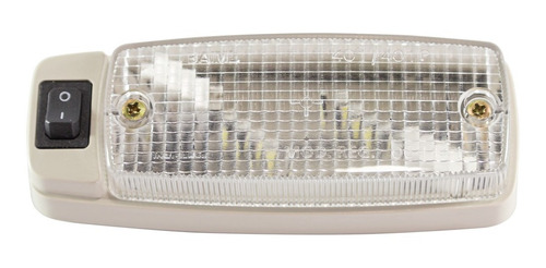 Aplique Led On/off C/2 Lámparas T10 12 Volts P/ Vehículos