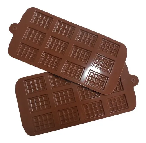 comprar Molde De Silicona Mini Tabletas De Chocolate X12