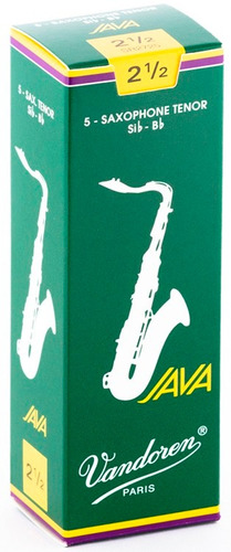 Pack De Cañas Vandoren Java Sr2725 De Saxo Tenor N2.5 X5u