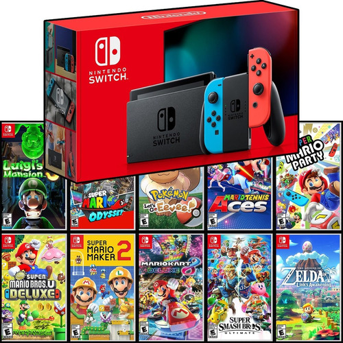 Nintendo Switch 2.0 Nuevo Sellado + 2 Juegos + 1 Estuche 1.1