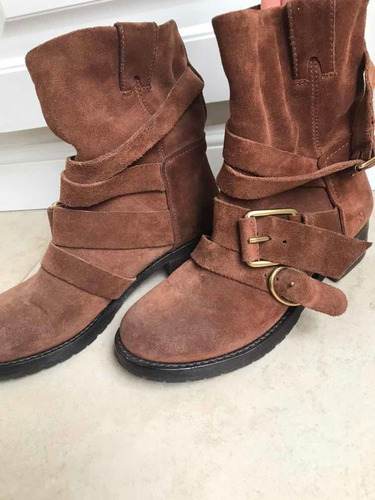 Botas De Gamuza Marrones Marca Lucky Brand