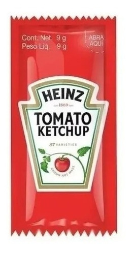 220 Sobres De Salsa Catsup Heinz 9 G C/u6