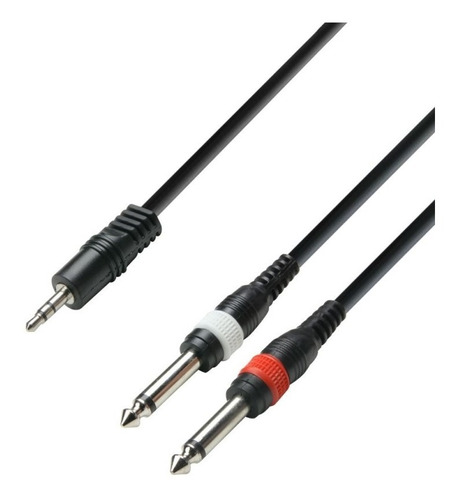 Cable Mini Plug Stereo 2 Plug De 6mm Adam Hall K3ywpp0300