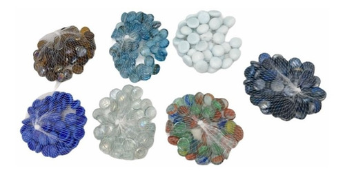 Imagen 1 de 4 de Gemas Vidrio Decorativas 200 Grms Bolitas Vidrio Decoracion