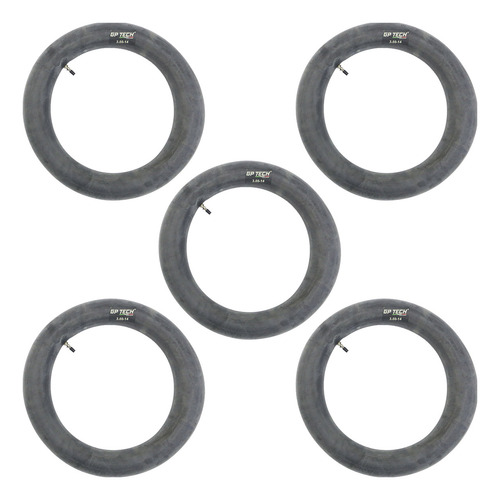 Kit Câmara Ar Pop 110 5 Peças 3.00-14 Com Bico Válvula