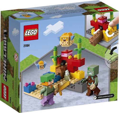 Lego® Minecraft - El Arrecife De Coral (21164) Cantidad de piezas 92