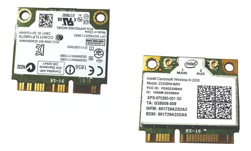 Placa De Red Wifi Intel Centrino 2230bnhmw + Bluetooth