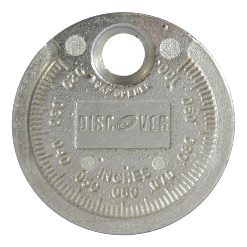 Calibrador Moneda P/bujias 0.020 010, 0.6 -2.4 Discover 1730