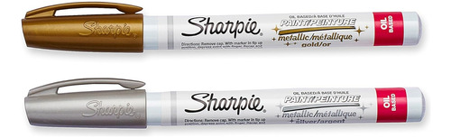 Sharpie Marcadores De Pintura A Base De Aceite - Oro Y Plata