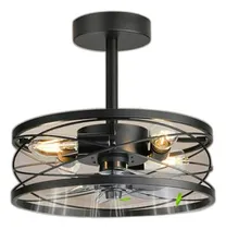 Comprar Ventilador De Techo Con Jaula Y Luz, Control Remoto, 17  Sin