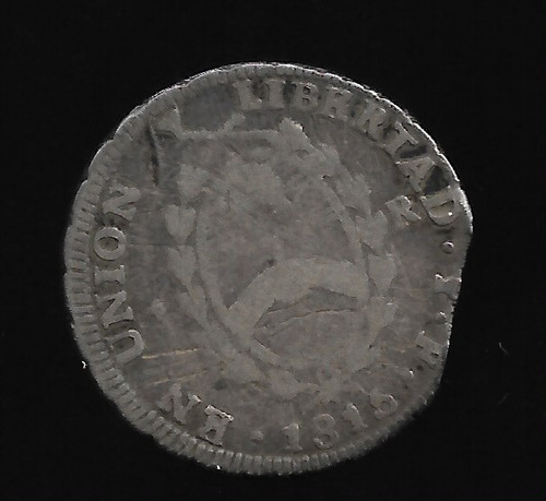 Moneda Argentina Provincias Unidas 1 Real 1815 B Limada