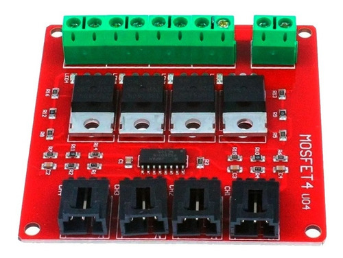 Modulo Interruptor Mosfet Irf540 4 Canales Voltaje Cc A 9 V