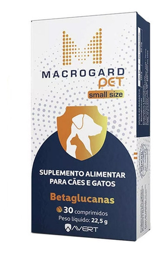 Macrogard Pet Small Size Avert 30 Comprimidos Betaglucanas