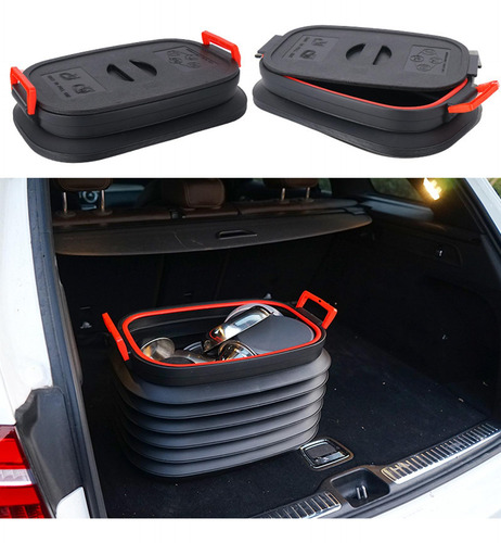 Cubo De Almacenamiento Barril De Pesca Plegable