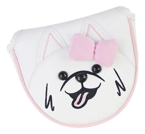 Funda De Piel Para Putter De Golf, Semicírculo Negro