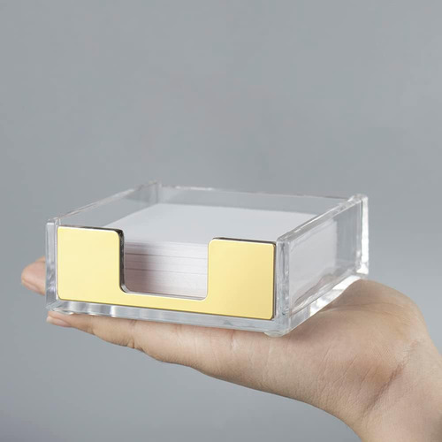 Suportes autoadesivos de acrílico transparente Amari Gold
