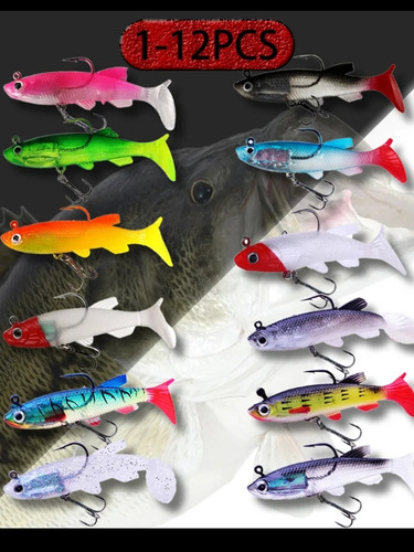 Señuelos Swimbait Multicolor De 15 Grs 7 Cms