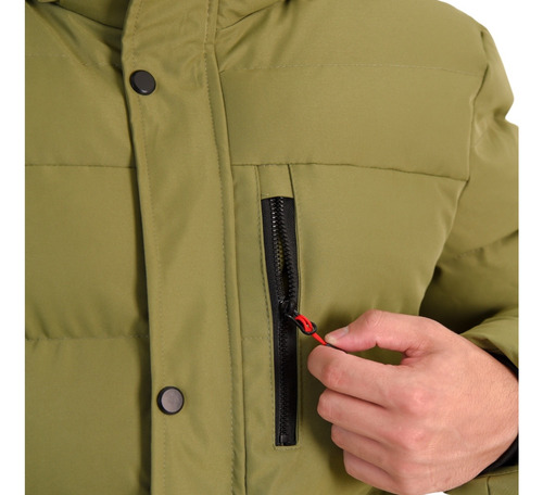 Camperon Hombre Con Piel Abrigo Campera Invierno Hombres