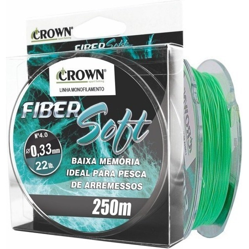 Linha Para Pesca Arremesso Fiber Soft Mono 0,33mm - 250m