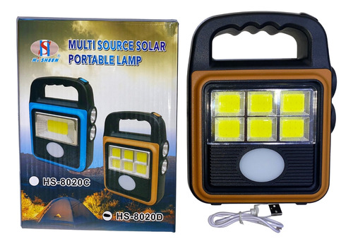 Linterna Led Solar 3 En 1 Usb Recargable 