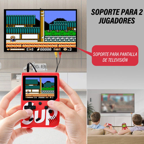 Consola De Juegos Retro Mini Portátil Y Para Tv Clásicos Sup