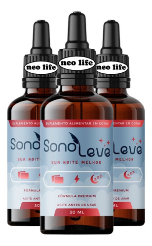 5 Sono Leve 30ml Original - Envio Rápido - Loja Oficial