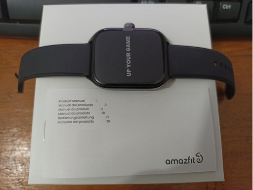 Imagen 5 de 9 de Smartwatch Amazfit GTS 4 1.75" caja infinite black, malla infinite black de fluoroelastómero